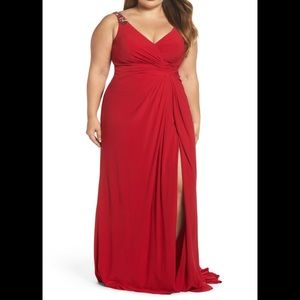 Mac Duggal embellished jersey gown 66388